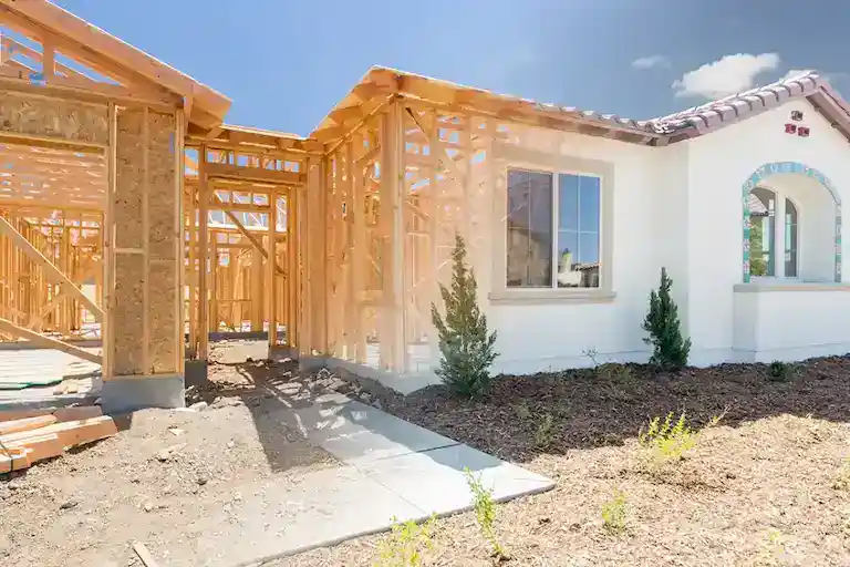 ADU construction site showing setbacks and foundation in Temecula, CA