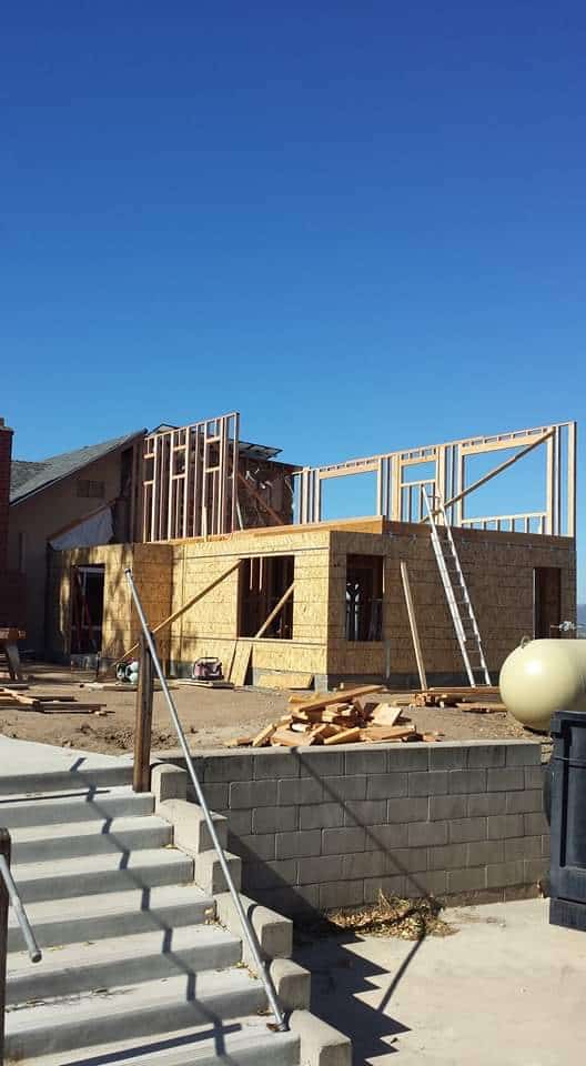 ADU build site showing framing details in Temecula, CA