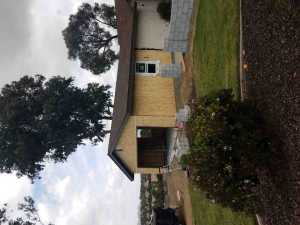 ADU addition framed on a Temecula, CA property